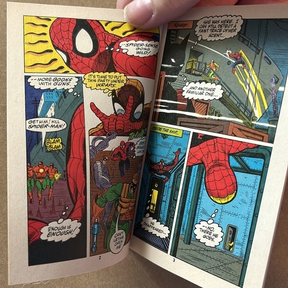 VTG tiny comic book Spiderman and Wolverine Sabretooth on the Sound #2 of 4 part - Picture 4 of 5